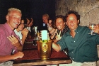 Frank, Floris & Christel at the Intro course dinner